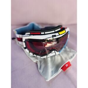 Vintage Bolle ski goggles Quasar Nova 2011 Snowboard Skiing Winter Sport & Bag